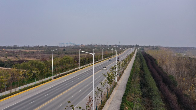 高陵區(qū)渭陽一路（原南一橫）東延伸段新建工程